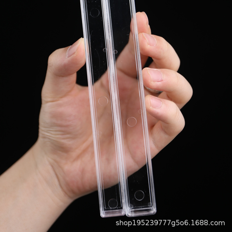 Brand ruler factory direct mini mahjong push brand acrylic transparent ruler sparrow brand travel portable row ruler
