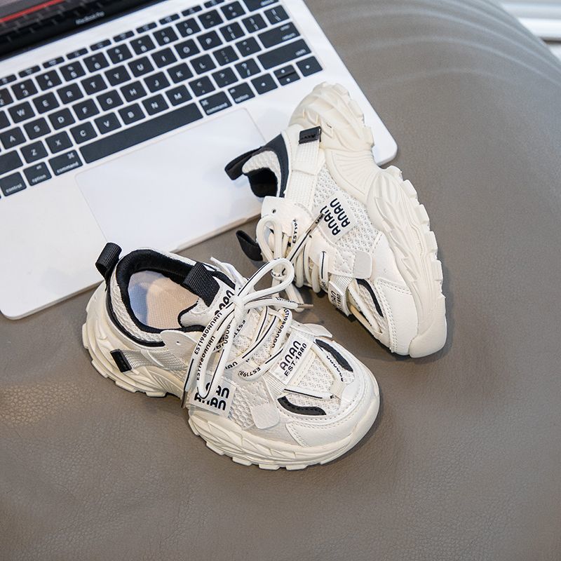 Children's sneaker Spring and Autumn New Girls Mesh Breathable Torre Shoes Explosive Lightweight Boys' Fashion Shoes Student Shoes