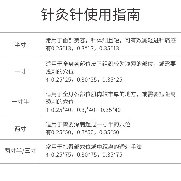 Universal Brand Disposable Aseptic Acupuncture Needle for Chinese Medicine Acupuncture Needle for Household Needle Facial Needle Non-silver Acupuncture Needle