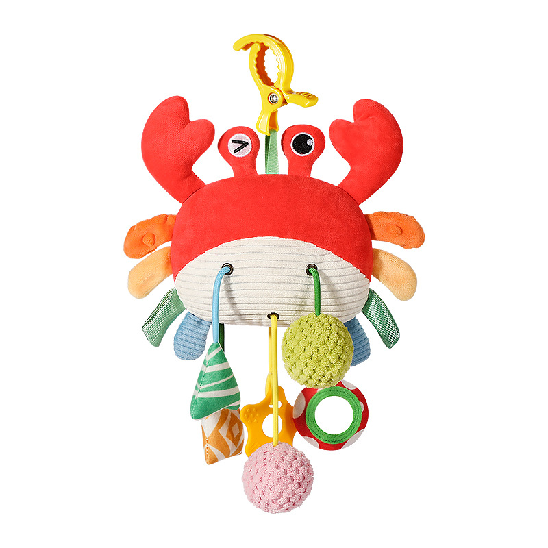 Cross-Border Crab Pull-String Toy Crib Bell Stroller Baby Stroller Rattle Pendant Newborn Toy Baby Toy