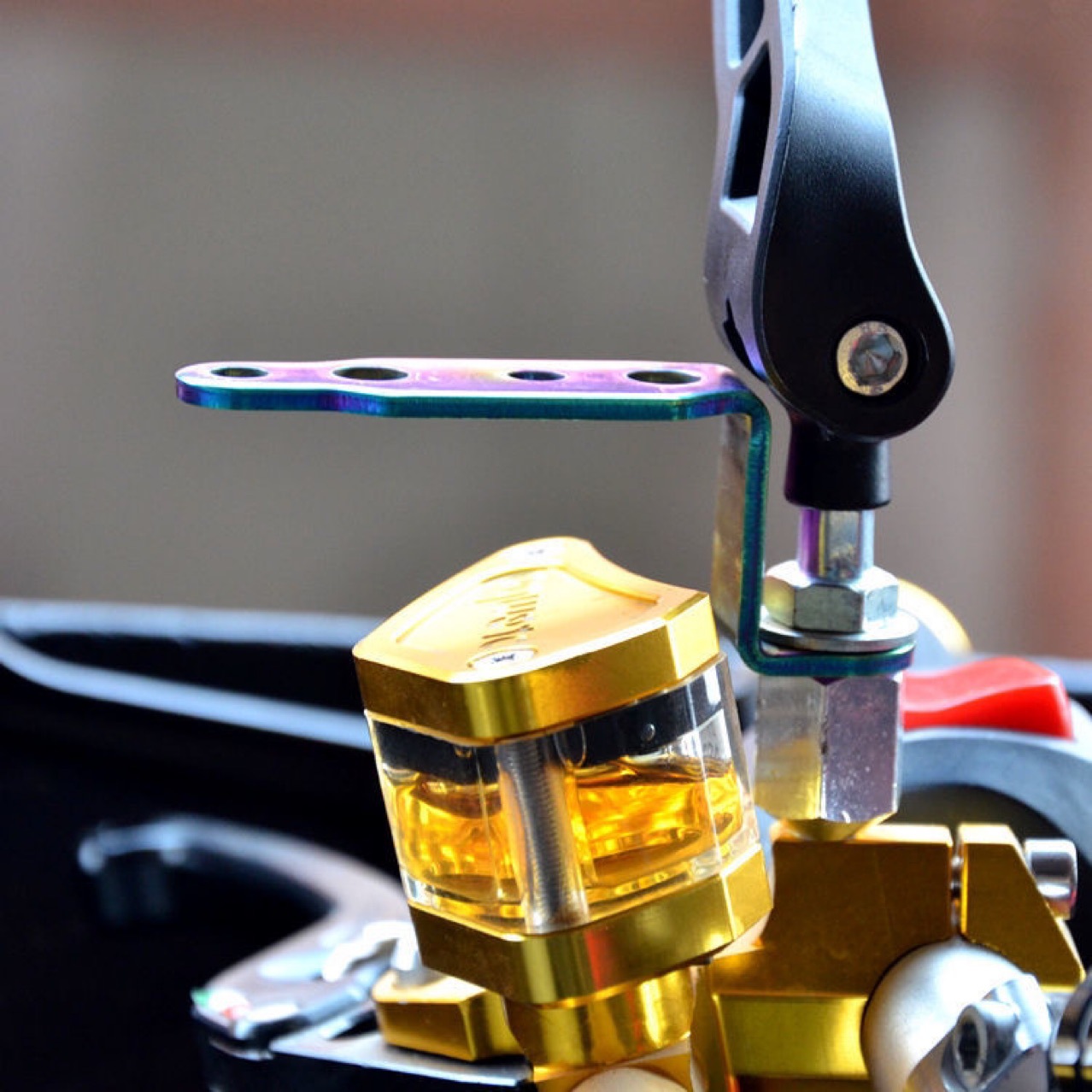 Motorcycle LED headlight multifunctional bracket electric car scooter modified rearview mirror spotlight extension bracket