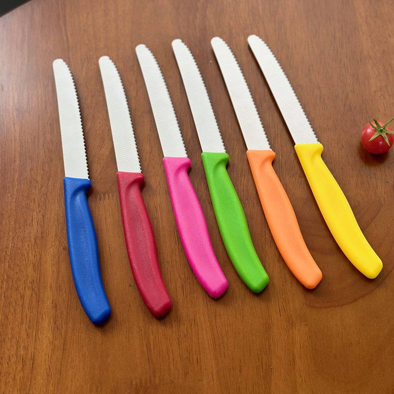 Нож для чистки фруктов, нержавеющая сталь, с пластиковой ручкой