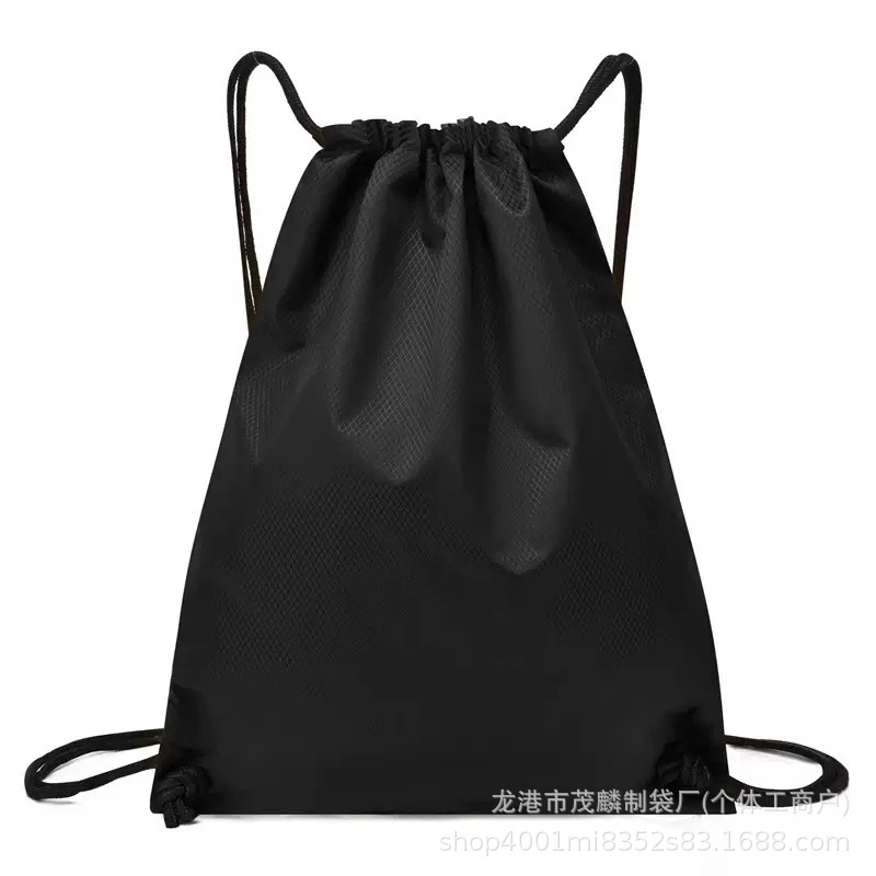 Custom in stock Basketball Bag Oxford Cloth Corset Storage Bag Football Pattern Drawstring Backpack Sports Polyester Back