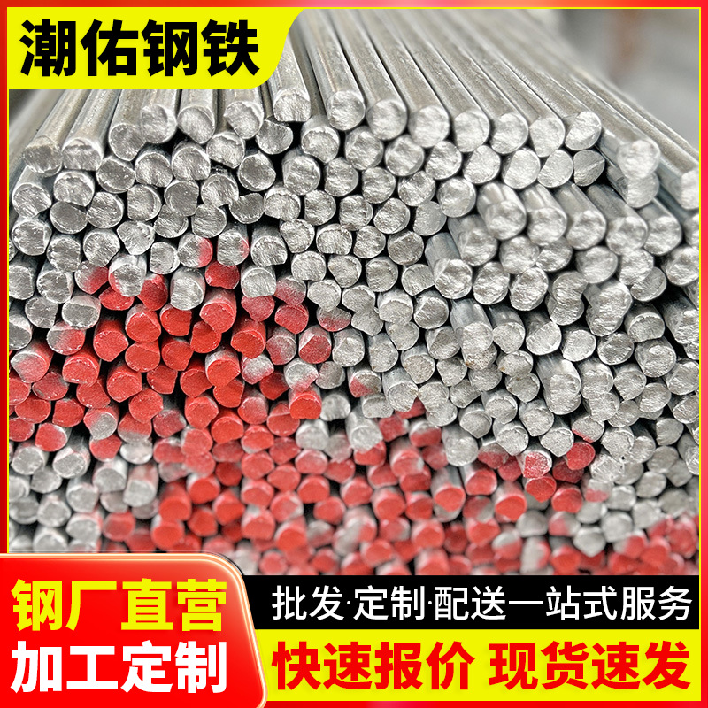 Manufacturer Wholesale Q235B Hot-Dip Galvanized Solid Round Steel 10mm Grounding Round Steel Rail Transit Steel Rod
