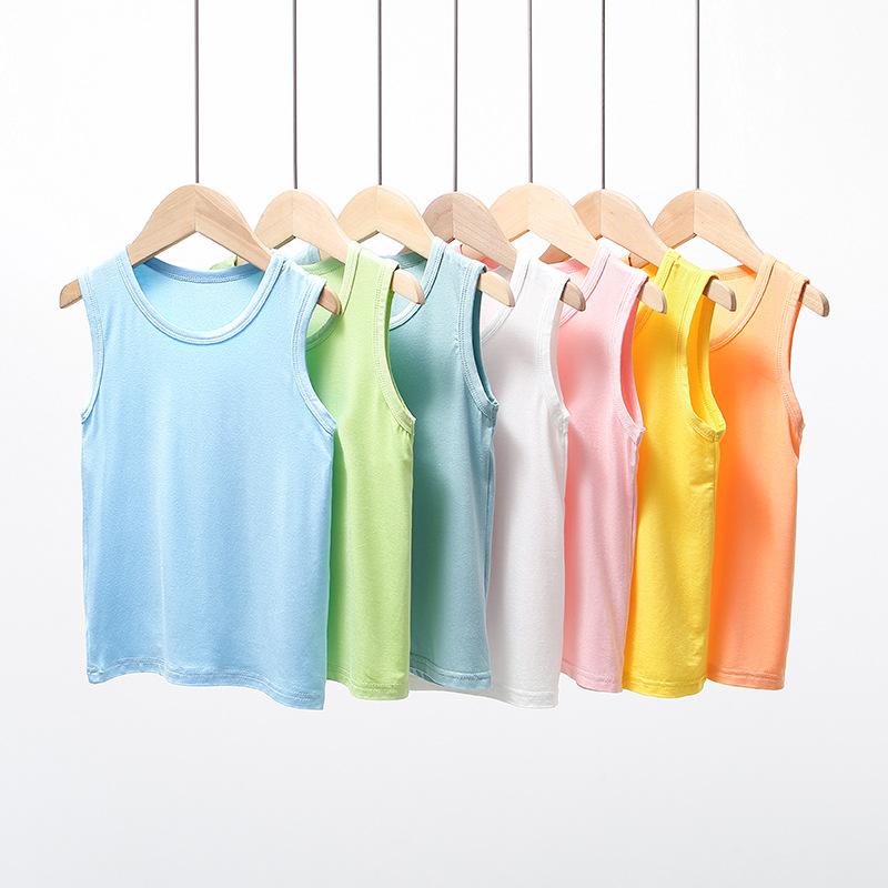 Children's small camisole summer Modal cotton thin girls boys children's clothing baby wear bottoming vest wholesale