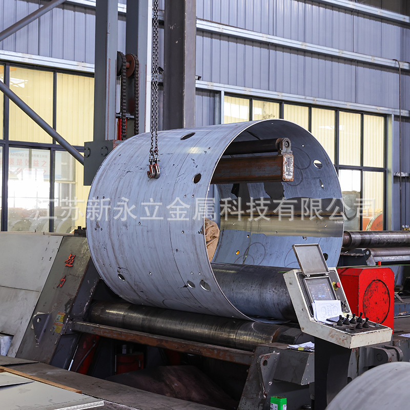 Rolling and Processing of Stainless Steel Cylinders, Welding of Non-Standard Carbon Steel Plate Pipes, Large and Small Heads, Tapered Bell Mouth Rolling and Processing