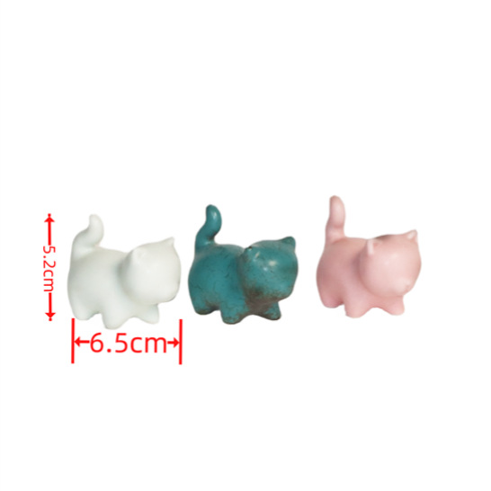 Creative ceramic decoration small decoration home cute decoration Japanese cat Tang suit human-shaped vase home