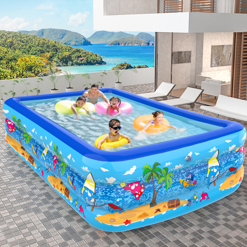 Inflatable Swimming Pool for Home Use, Children's Water Pool, Large Outdoor Family Pool, Thickened Pvc Pool