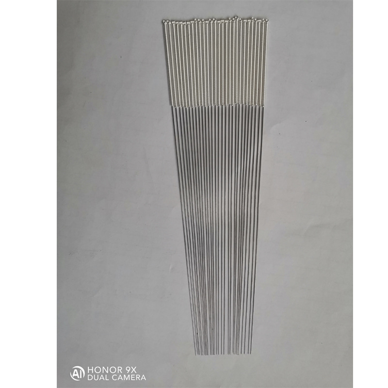 Manufacturer's Goose Feather 0.5mm Silver Needle Handle Hair-Binding Needle Ear-Picking Tool Silver Handle Flat-Head Needle Stick Moxa Stick Moxibustion