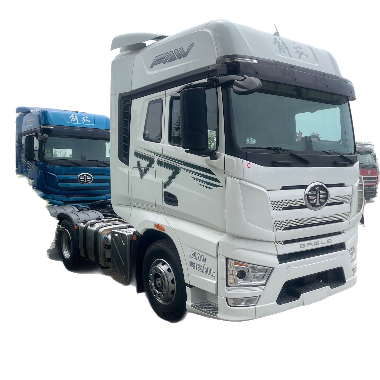 Overseas Sales of Chinese Faw Jfaw Jiefang J7 Tractor Semi-Trailer Head Trailer Heavy Truck Truck Head Truck