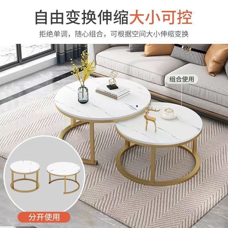 Manufacturer Customized Nordic Coffee Table for Small Apartments, Round Side Table, Modern Household Small Round Table, Simple Coffee Table for Living Room