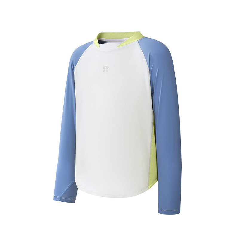 KK Tree Quick-drying Clothes Children's Long-sleeved T-shirt Boys and Girls Top Baby Base-layer Shirt Inner Sports Training Clothes Summer