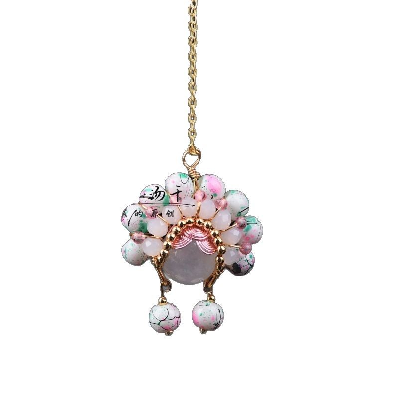 Original Slaomadan suit Earrings Necklace Hanfu Hairpin National Style Jewelry Peking Opera Facial Mask Phoenix Crown