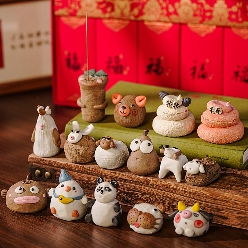 Керамические маленькие украшения для чая с фигуркой кролика и кастомизацией