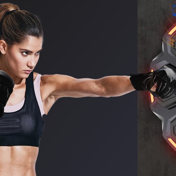 Smart Music Boxing Machine Electronic Target Boxing Wall Target Indoor Home Training Equipment Reaction Target for Fitness and Decompression