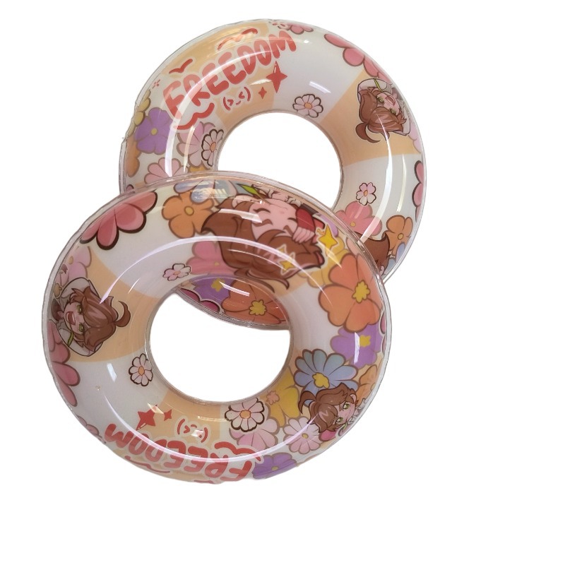 Next Toertale Peace Circle Cartoon Donut Pvc Inflatable Swimming Ring Pendant