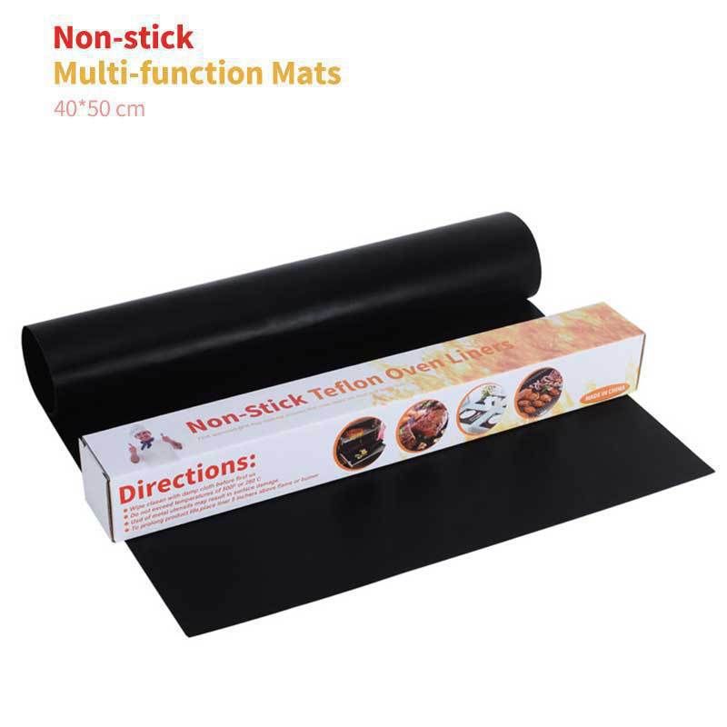 Amazon Fiberglass Non-Stick Bbq40*50Cm Barbecue Mat Oven Mat Baking Tray Mat Baking Paper