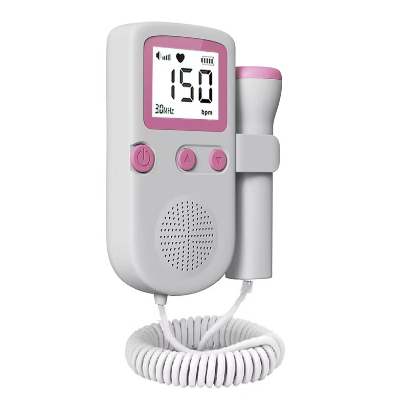 Foreign Trade 501 Fetal Heart Rate Monitor for Pregnant Women, Home Monitoring, Handheld Fetal Heart Rate Detector, Doppler, Smart and Convenient
