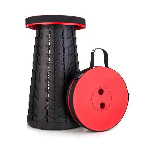 Miaoou Telescopic Stool Outdoor Travel Queuing Fishing Sitting Train Portable Foldableing Stool Douyin Popular Small Stool