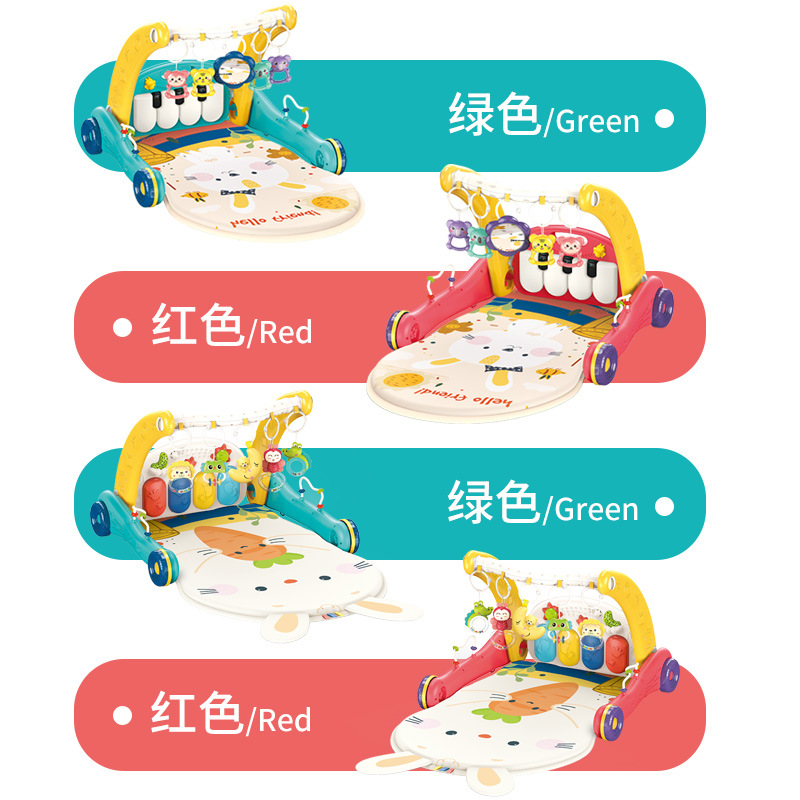 Baby toy pedal Walker two-in-one fitness rack multi-function toddler stroller 0-6-12 months wholesale