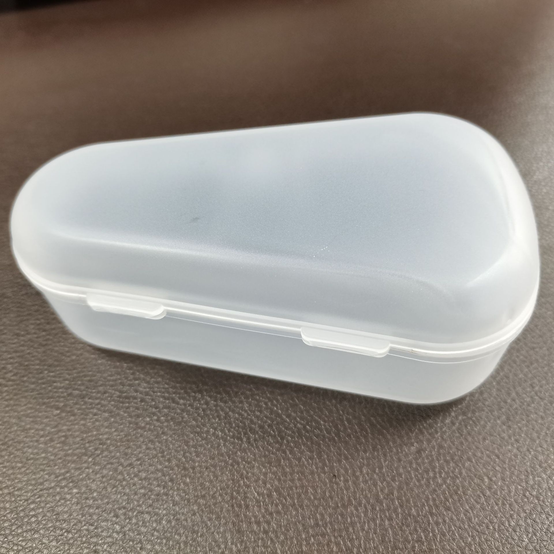 Baby Tooth Gel Storage Box Water Drop Box Transparent Plastic Box Triangle Fruit and Vegetable Music Box