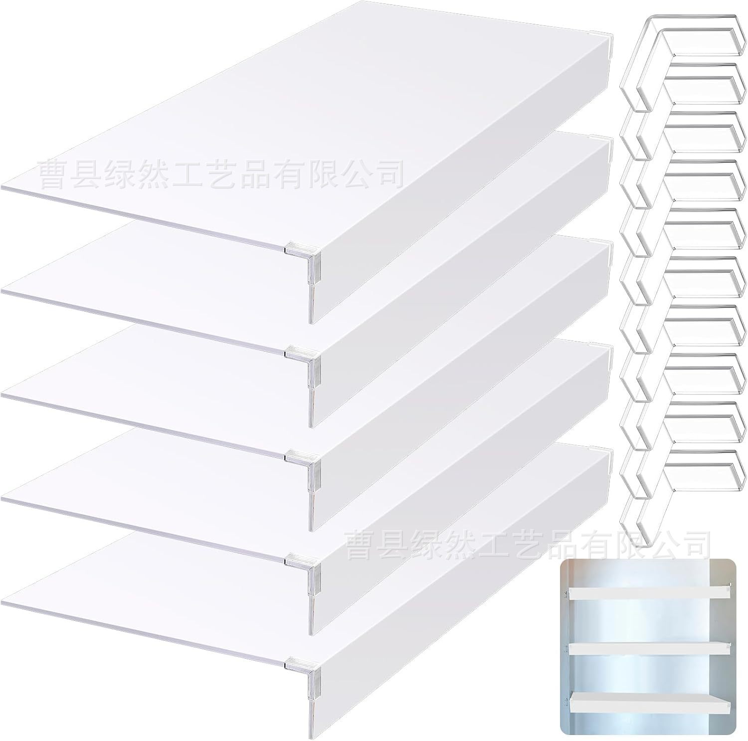 Board Closet Built-In Shelf Partition Layered Storage Rack Kitchen Removable Wardrobe Bathroom Kitchen Storage Rack