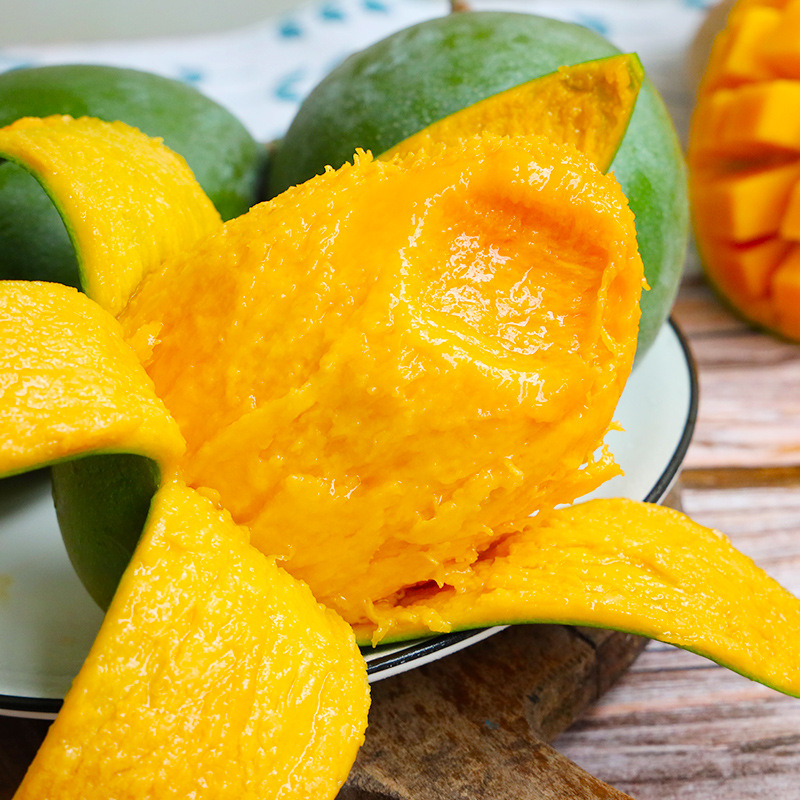 Манго Кейт из Сычуани, сезонный свежий тропический фрукт, зеленая кожура, сладкий и ароматный