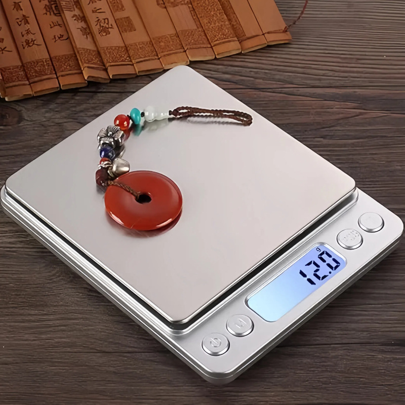 High-Precision Jewelry Scale 0.01g Precision Digital Scale Small Mini Flap Pocket Pants Jewelry Scale Home Kitchen Digital Scale