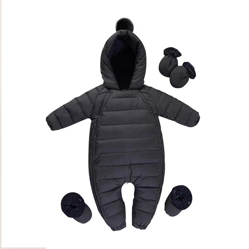 Baby Down jumpsuit for boys and girls baby winter clothes thickened climbing clothes winter 0-1-2 baby holding clothes