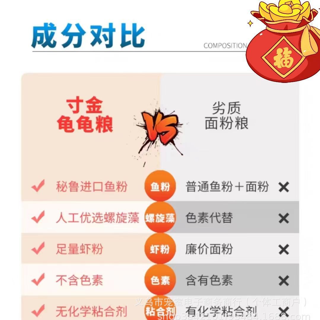 Inch Golden Turtle Food, Small Turtle Food, Popular Wholesale, Water Turtle Food, Semi-Aquatic Turtle Food, General Nutrition, Comprehensive and Non-Turbid Water