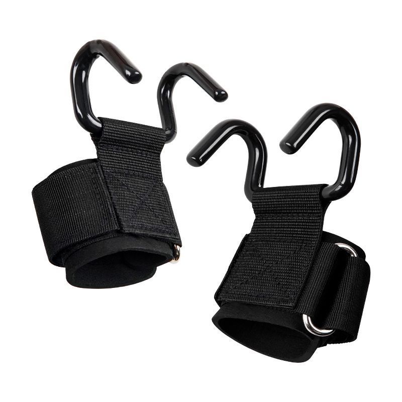 Pull-up booster hook fitness wristband grip hook gloves auxiliary with hard pull lifting lumbar horizontal bar anti-off device