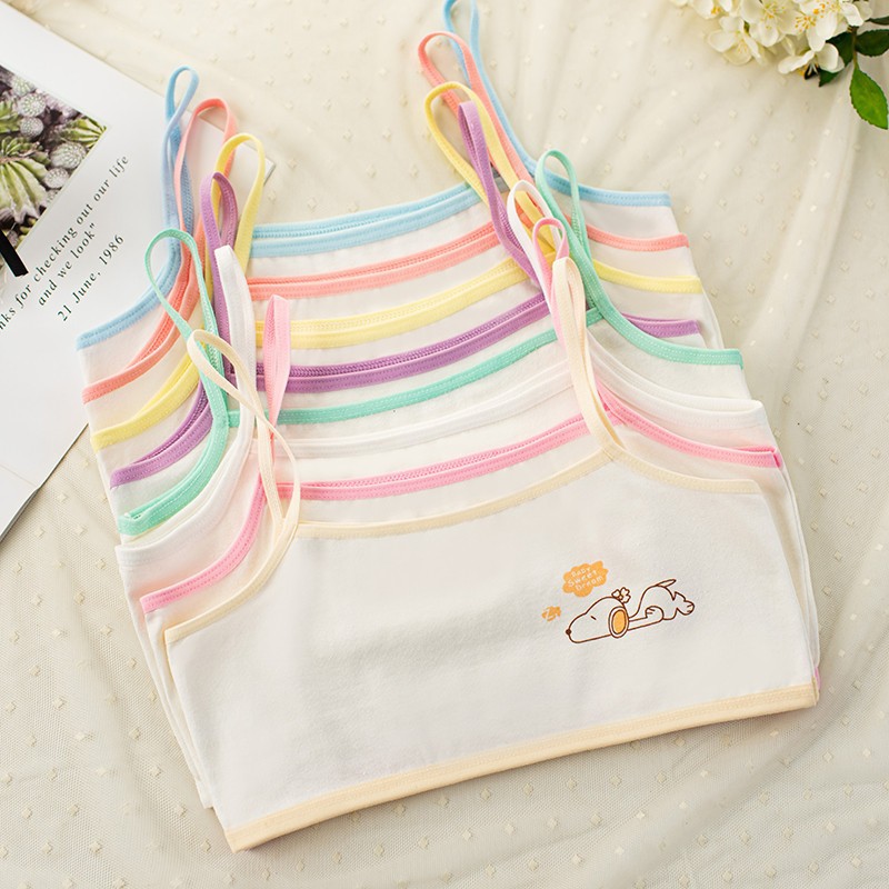 Майка для девочек, комфортное нижнее белье для учащихся средней школы