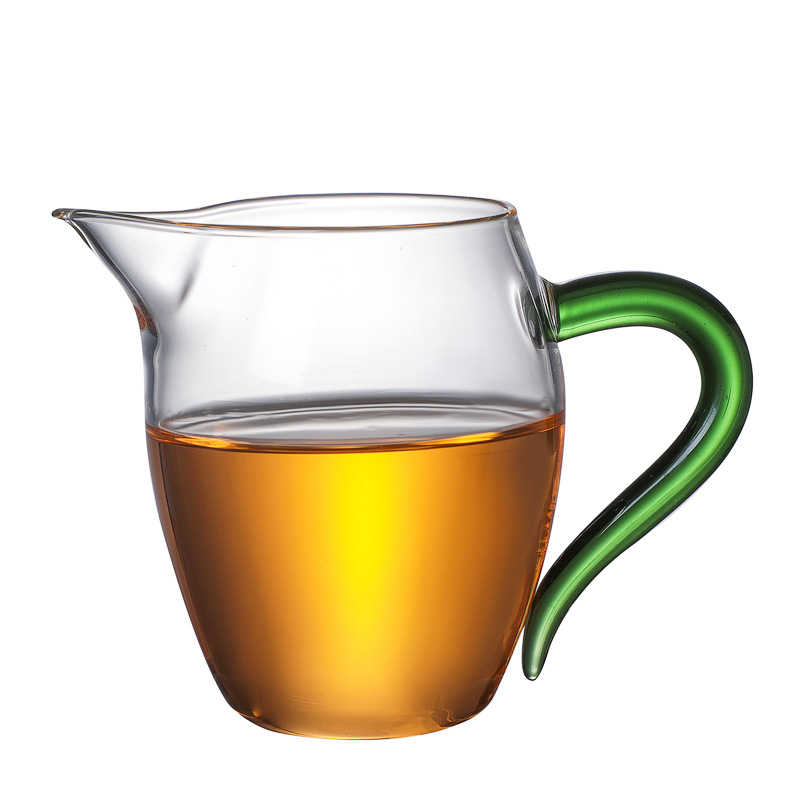 Linglong public cup glass fair cup thickened heat-resistant tea sea fen tea ware high-grade tea making kung fu tea set tea ceremony accessories