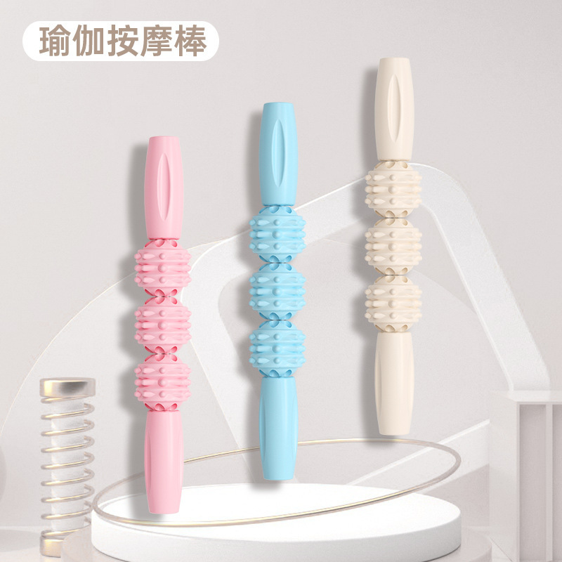 Massage stick mace muscle relaxer massage artifact calf massage roller fitness fascia stick langya roller