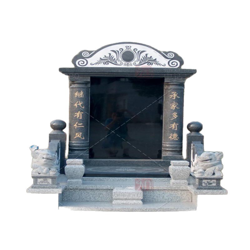 Agricultural Engraved Stone Carving Tombstone Bluestone Carving Granite Tombstone Marble Rectangular Garden Cemetery