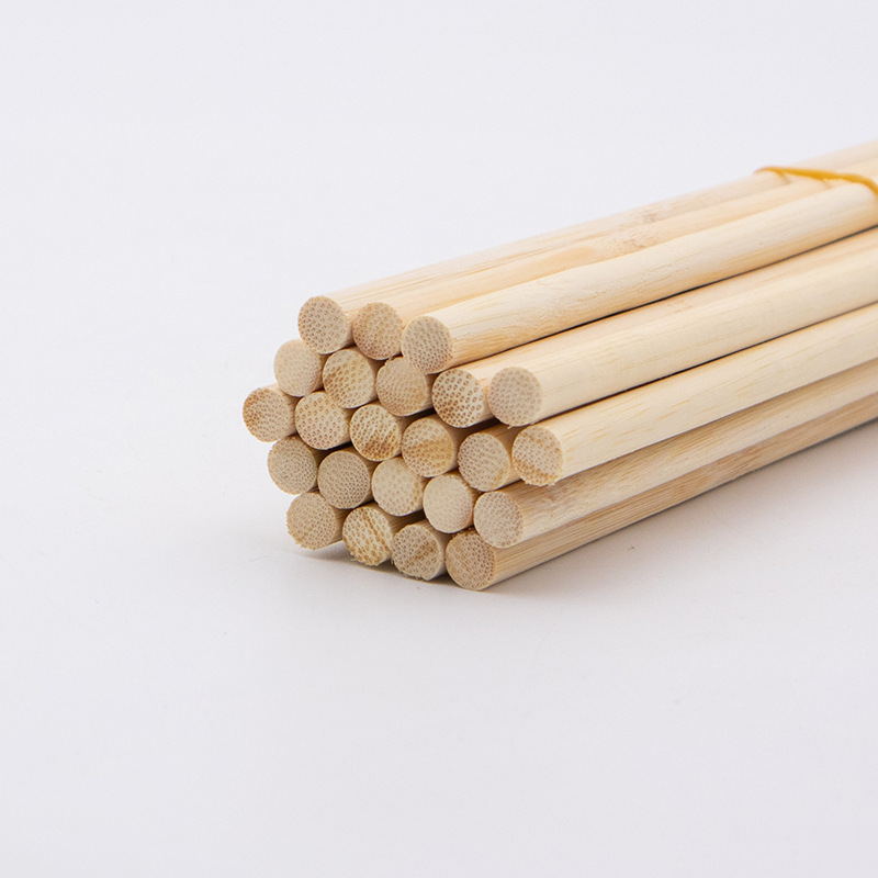 Bamboo stick round stick 8mm hanging noodle pole flagpole diy model material wig stick bamboo stick length