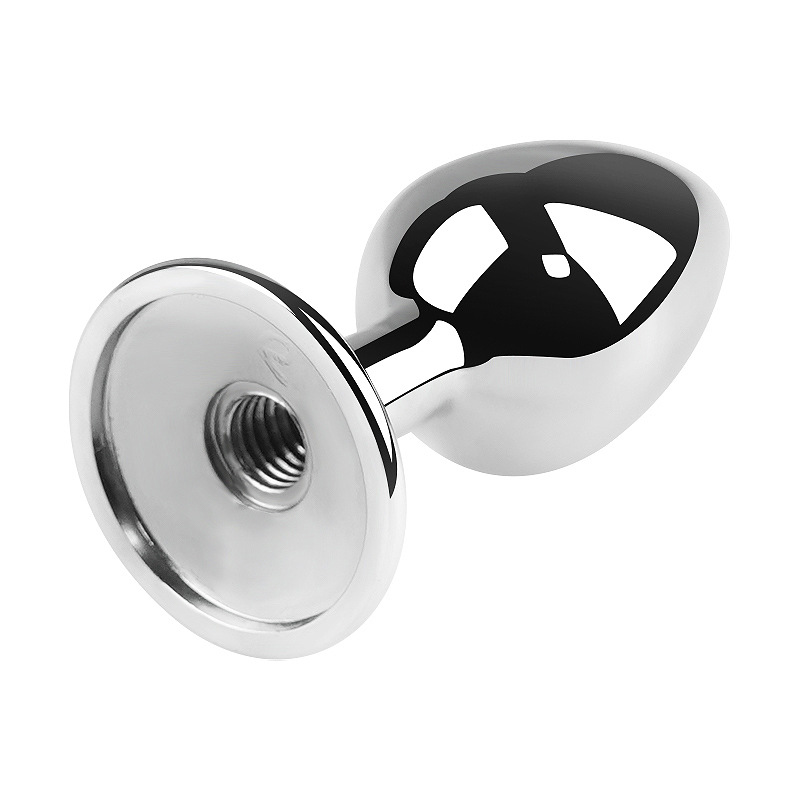 Back court metal round conventional anal plug plating embryo tail anal plug adult supplies manufacturers direct supply