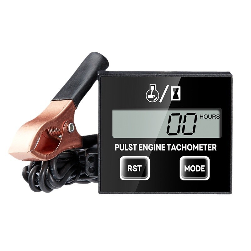 Tachometer Engine Turning Meter Lawn Mower Tachometer Induction Chain Saw Tachometer Multi-Function Digital Display Speedometer