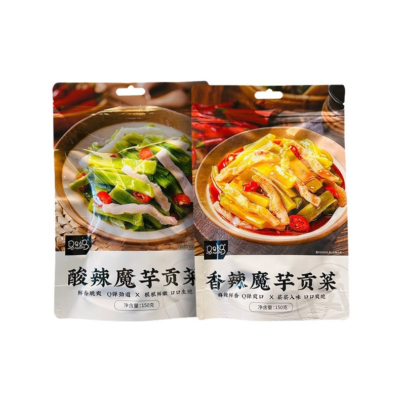 Spicy and Sour Konjac Vegetable Snack, Ready-To-Eat Vegetable Snack for Dormitory, Individually Packaged Internet-Famous Snack