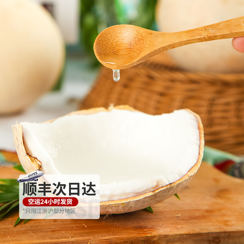 Thai Milk Coconut King Coconut Meat Fresh Milk Coconut 6 Fruits Whole Box Seasonal Pregnant Women 10 Freshly Picked Coconut Green Coconut Treasures