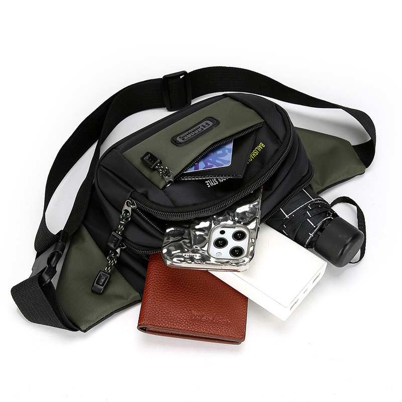 Korean Style Trendy Running Fitness Backpack, Crossbody Bag, Waist Bag, Fashionable Sports Shoulder Bag, New Men's and Women's Chest Bag