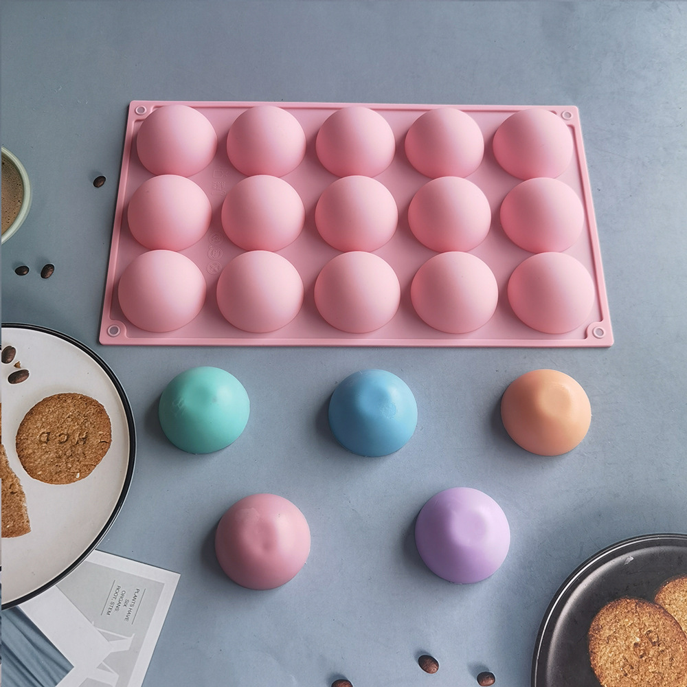 15 ровных больших полукруглых 436 силиконовая форма для шоколадного торта желе яичных тартов хлеба инструменты для выпечки