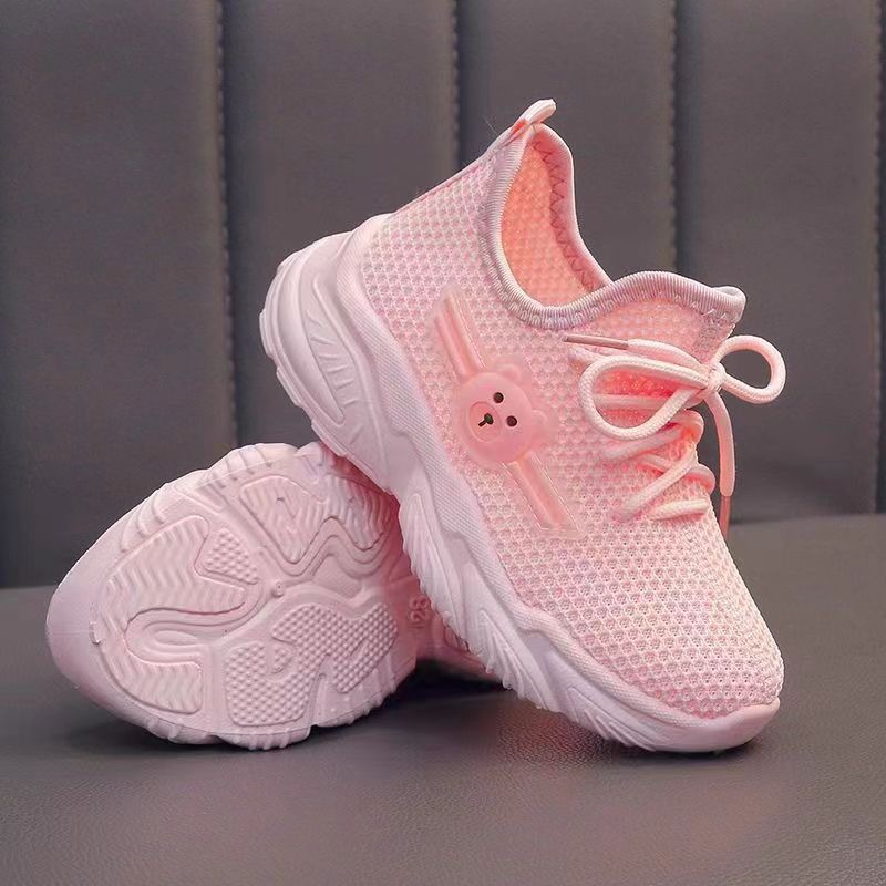 Children's Mesh Shoes Coconut Shoes Boys 2025 New Girls Sports Shoes Fly Woven Mesh Breathable Running Shoes for Older Kidsren
