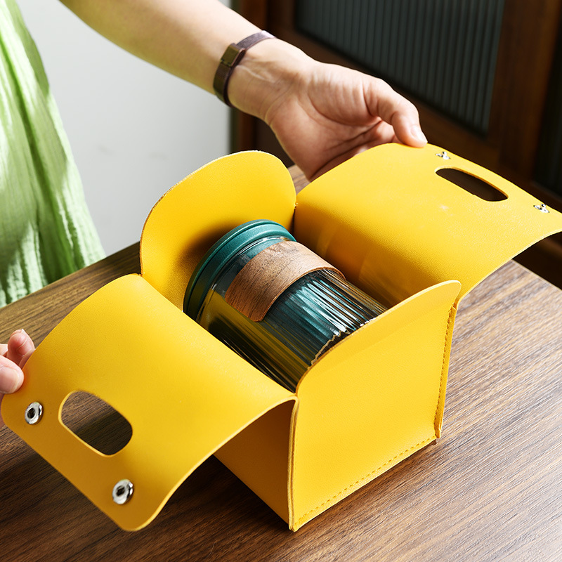 Компактный чайный набор, один чайник и три чашки, портативный набор для путешествий