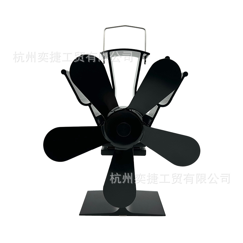 Thermal Circulation Fireplace Fan Household European and American Thermal Power High Temperature Resistant Large Air Volume Indoor Thermal Energy Electric Fireplace Fan