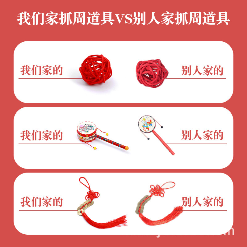 Sealing weekly supplies props baby one-year-old birthday layout suit boys and girls lottery abacus golden bowl single item ornaments