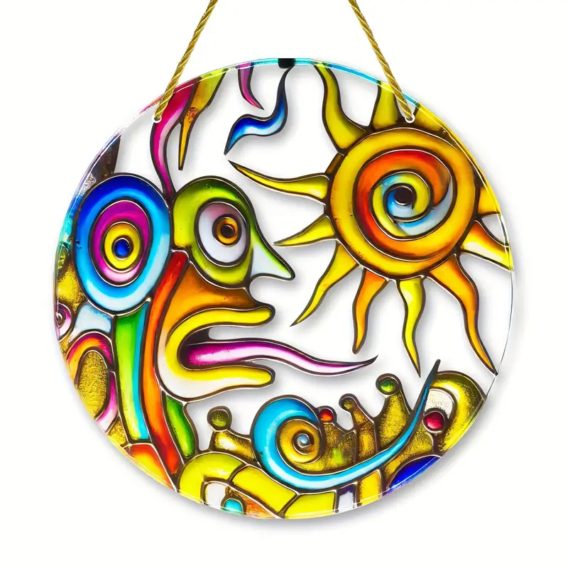 Manufacturers Sell Cross-Border Temu New Products, Bohemian Style Series Indoor and Outdoor Colorful Decorative Acrylic Discs