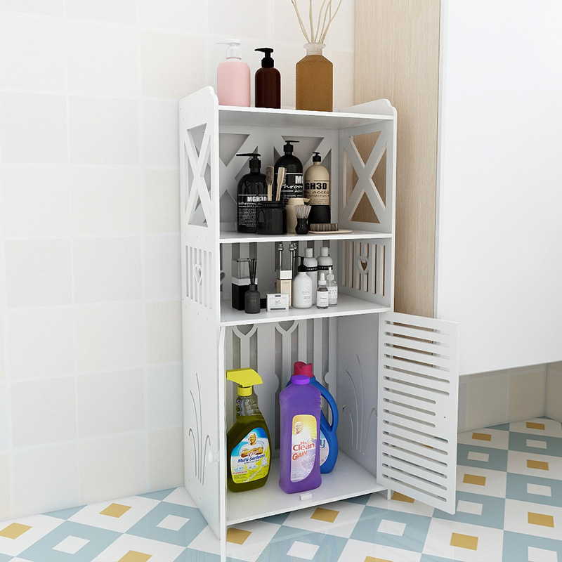 Floor-standing multi-layer bathroom washstand side locker toilet toilet side cabinet storage cabinet