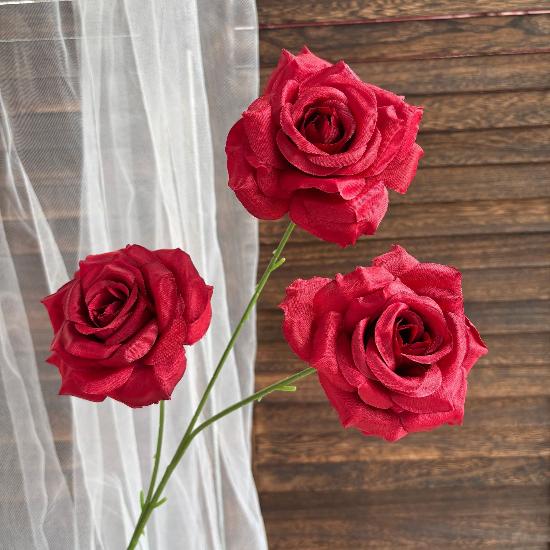 3-Headed Diamond Roses Without Leaves, Wedding Floral Arrangement, Floor Flower Arrangement, Rose Waterfall, Flower Sea, Flower Wall