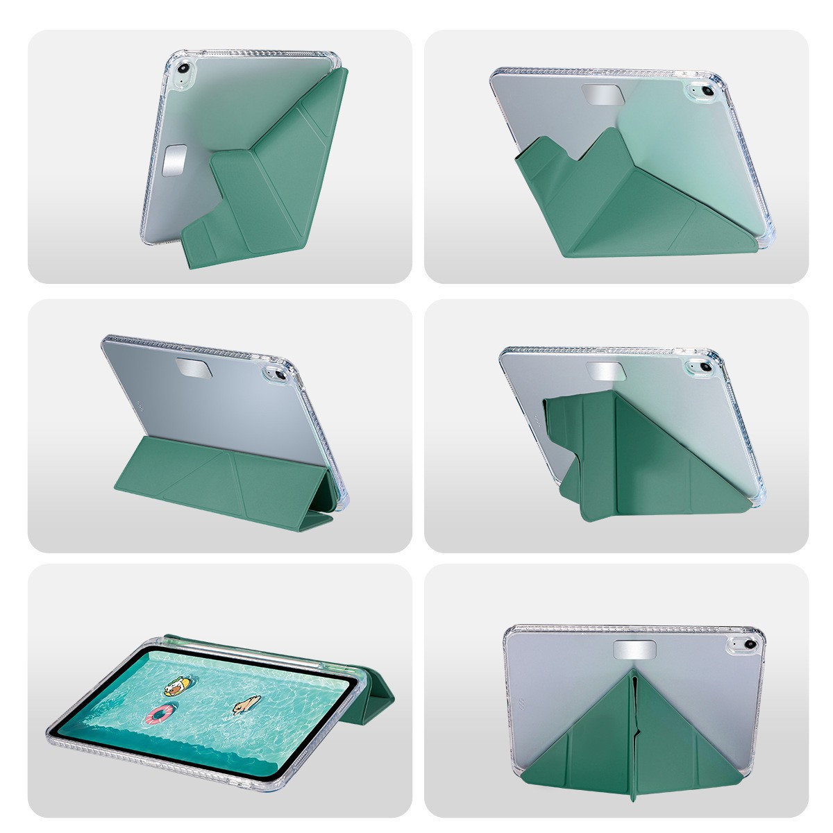 Suitable for iPad pen slot protective case 11 generation with buckle deformation Y fold air leather case pro13 new 2025 set